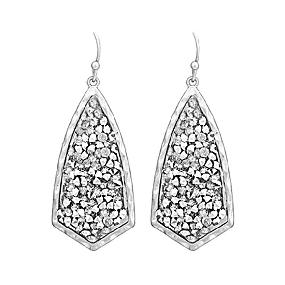 Jewelry - Silver Rhinestone Earrings NWT